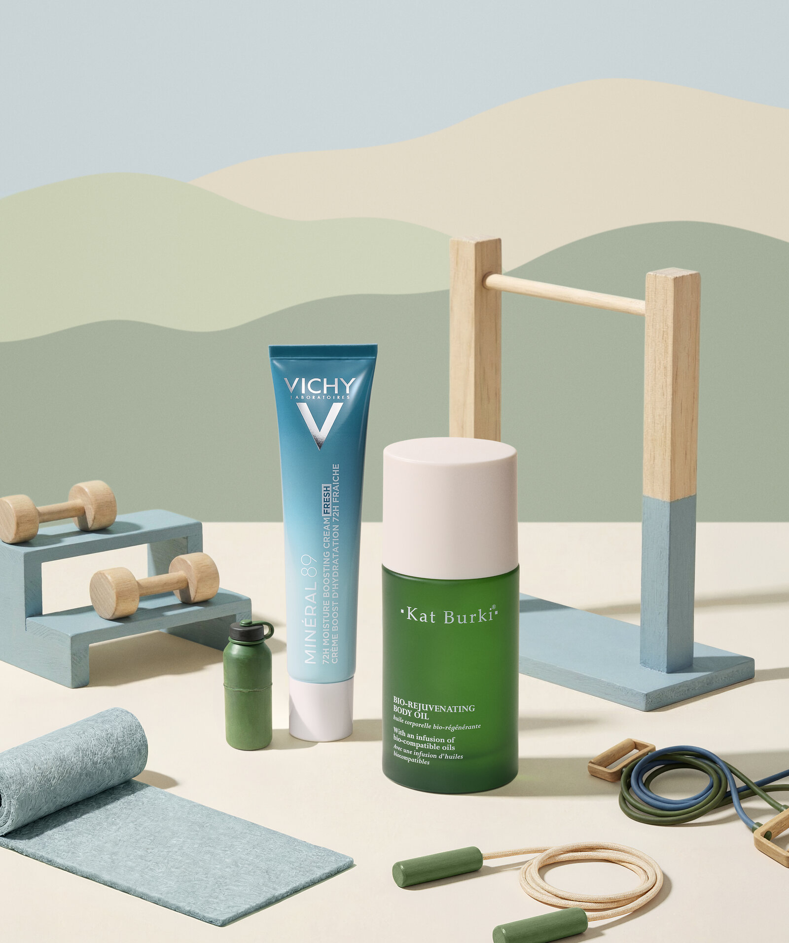 Composition IA, spécial sport, Vichy x Kat Burki