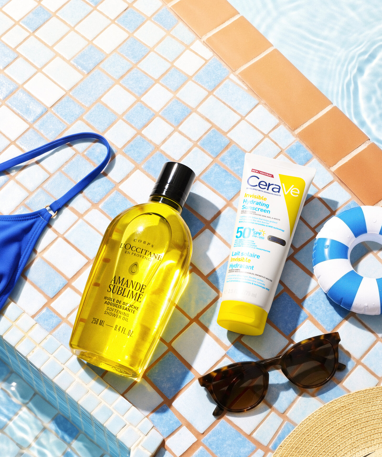 Composition IA, spécial maillot, L'Occitane x CeraVe