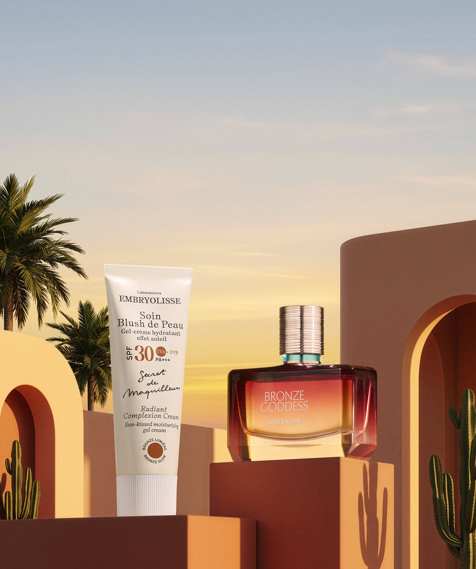 Composition IA, sous le soleil, Embryolisse x Estée Lauder