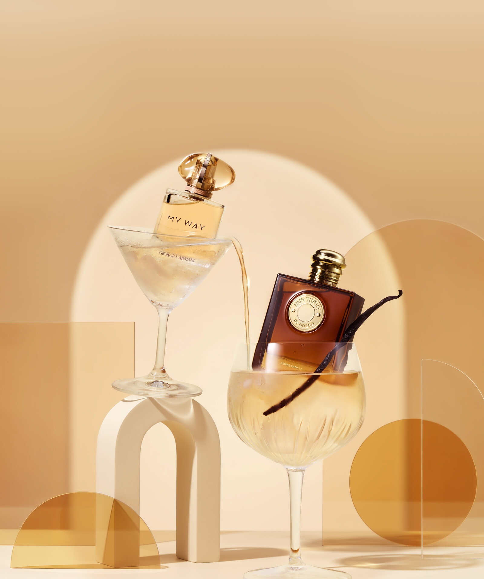 Composition IA, Burberry x Giorgio Armani